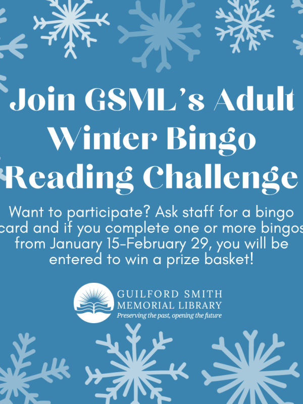 Join our adult winter reading&nbsp;challenge!